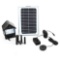 Sunnydaze Decor 56 in. Lift 132 GPH Solar Pump and Solar Panel Kit with Battery Pack and LED Light
