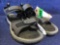 Khombu Mens Size 10 Sandals in Grey/Black