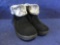 Khombu Womens Size 8 Boot in Black/Grey