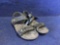 Khombu Womens Size 7 Sandals in Grey/Black