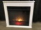 Hampton Bay 23 in. Compact Electric Fireplace in White