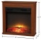 Hampton Bay 23 in. Compact Electric Fireplace in Oak