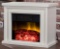Hampton Bay 13.5in. Desktop Electric Fireplace in White