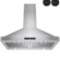 AKDY 30 in. Convertible Kitchen Wall Mount Range Hood in Stainless Steel with LEDs, Touch Control