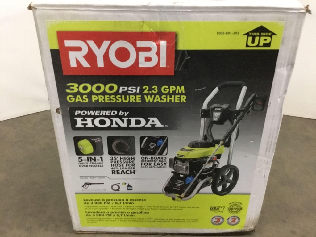 RYOBI 3000 PSI 2.3-GPM Honda Gas 