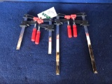 Lot of (4) BESSEY Clutch Style Bar Clamp