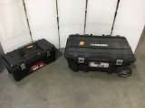 Lot of (2) Assorted Husky Tool Boxes