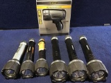 Lot of Assorted Size Flashlights