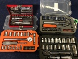 (4) Assorted Socket Wrench Sets
