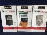 (3) Kwikset SmartCode 913 Single Cylinder Electronic Deadbolt Featuring SmartKey Security