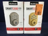 (2) Kwikset SmartCode 909 Single Cylinder Electronic Deadbolt Featuring SmartKey Security