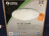 Lithonia Lighting Crenelle 14 in. LED Round Flush Mount