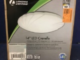 Lithonia Lighting Crenelle 14 in. LED Round Flush Mount