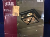 Home Decorators Collection Brimfield 2-Light Outdoor Flushmount Light
