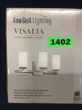 Sea Gull Lighting Visalia 20.25 in. W 3-Light Bathroom Vanity Light