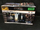 Enbrighten 24-Bulb 48 ft. Vintage Cafe Integrated LED String Lights, White