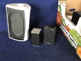 Lot of (4) Boxes of Assorted Speakers