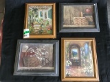 Lot of (4) Wall Paintings With Frame