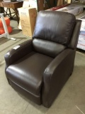 Brown Leather Recling Chair
