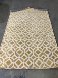 Home Decorations Taza 5ft.x8ft. Yellow Rug
