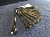 Lot of (11) Metric and SAE Husky Ratcheting Combination End Wrenches