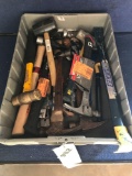 Lot of Assorted Hammers, Mallets, and Crowbars