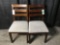 (2) Coaster Wooden Dining Cousions Chairs