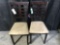 (2) Coaster Wooden Dining Chairs With Cushioned Seats