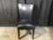 Black Leather Dining Chair With Padded Seat