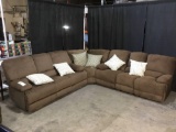 Brown Reclining 3 Piece Sectional