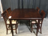 Coaster Wooden Table with (4) Chairs