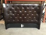 Brown Tufted Queen Backboard Only