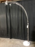 Coaster Curved Overhead Floor Lamp With Marble Base