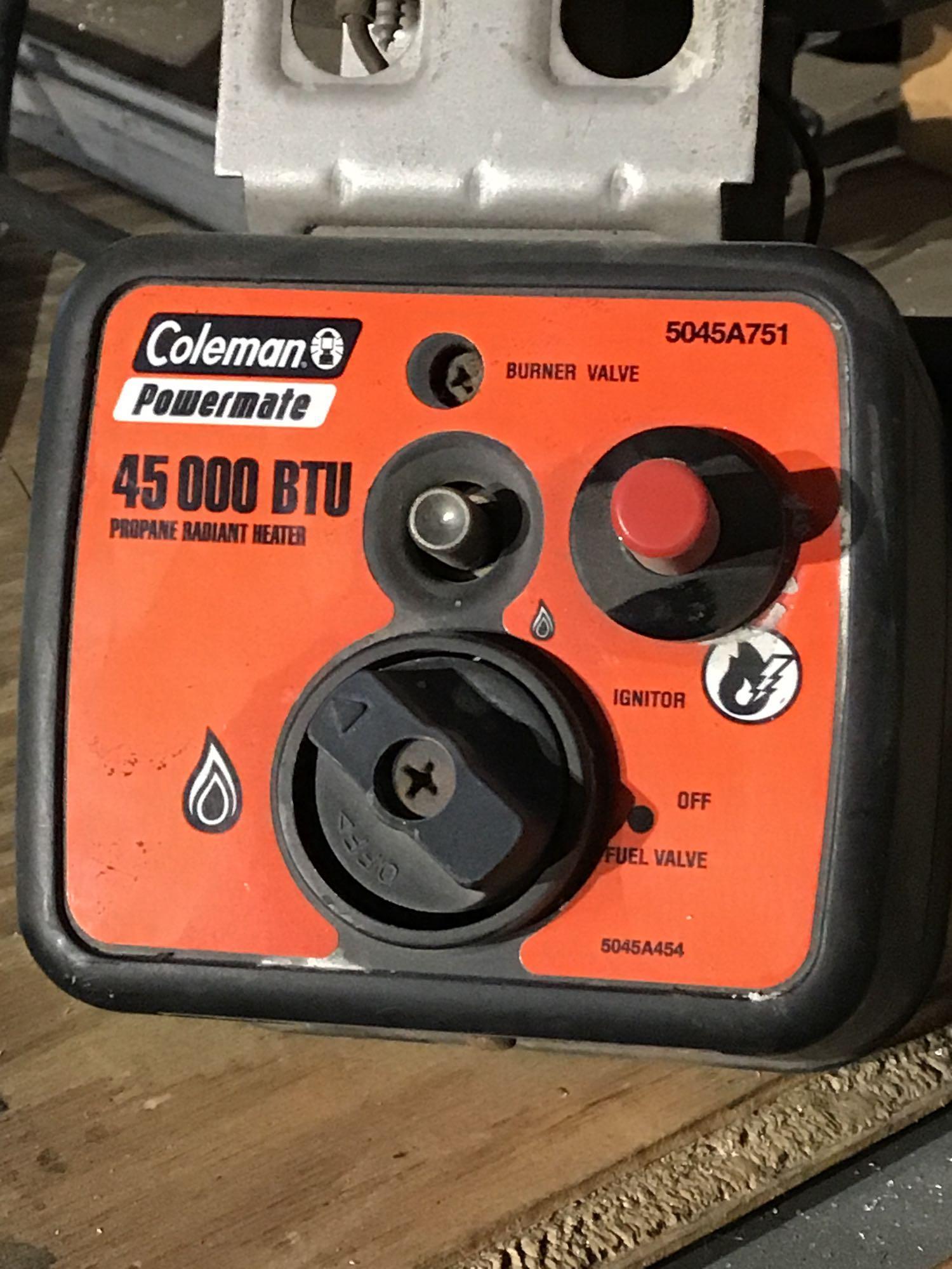 Coleman Powermate 45,000 BTU Propane Radiant | Proxibid
