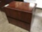 2-Drawer Cherry Wood Filing Cabinet