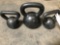 (3) Assorted Weight Kettle Bells