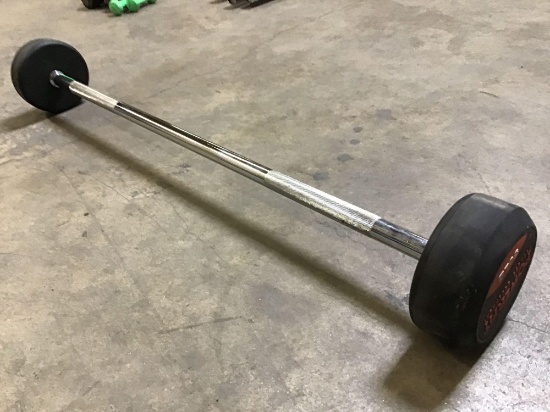 Powerfit 50LB Fixed-Weight Barbell