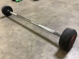 Powerfit 50LB Fixed-Weight Barbell