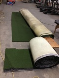 Lot of (2) Rolls Faux Grass Carpeting