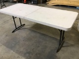 Lifetime Plastic Folding Utility Table