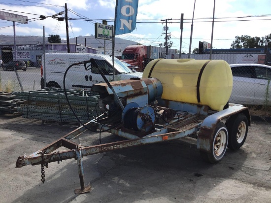 Towable Industrial Hot Water Pressure Washer on 14ft Trailer