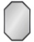 Kate and Laurel Calter Elongated Octagon Wall Mirror