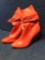 A New Day Faux Red Leather Womens 9 Boots