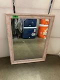 Udai Home 32in.x24in. Wood Framed Mirror