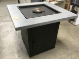 Hampton Bay 28 in. Square Gas Firepit with Steel Top