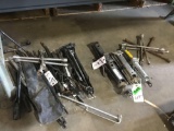 Lot of Assorted Scissor Lift Jacks and 4 Way Lug Wrenches
