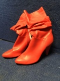 A New Day Faux Red Leather Womens 8.5 Boots