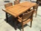 Wooden Outdoor Table w/(4) Wooden Chairs