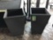 Lot of (2) Grey Trashcans