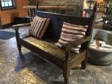 Original Handcrafted Artisan Door from Guadalajara Mexico Reclaimed and Repurposed into a Bench.